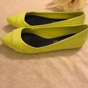 2 x $20 Aldo NEON pointy flat shoes
